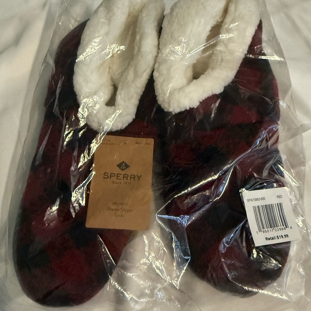 Sperry Red Slippers